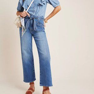 MOTHER The Rambler Tie Patch Ultra High-Rise Jeans 28